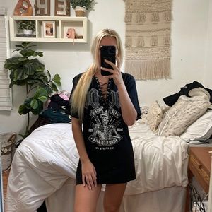 One of a kind band tshirt dress